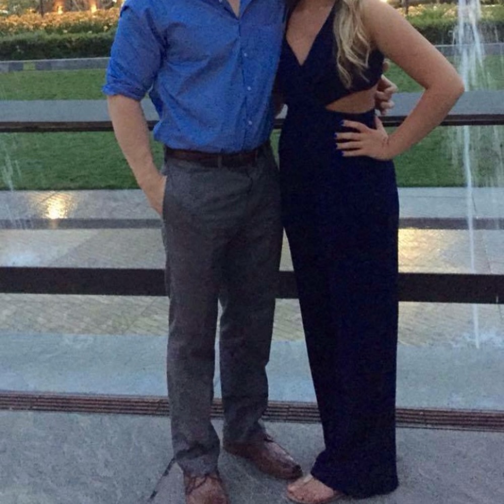 Navy blue jumpsuit